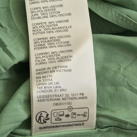 Free People Drops Of Venus Drop Waist Midi Dress Lime Green size Medium - Picture 15 of 16